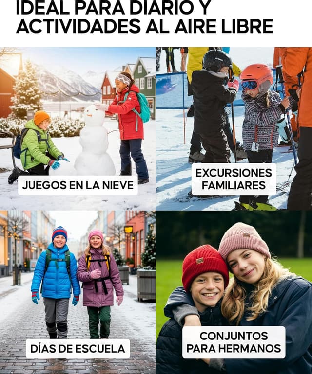 Thumbnail 3 de Danish Endurance Gorro Invierno Niños Lana Merino