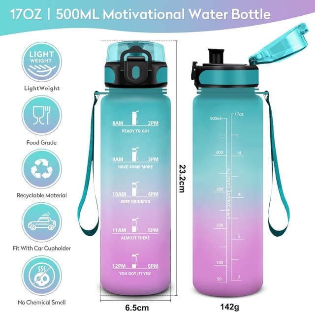 Thumbnail 4 de JAPORIA Botella de agua 500ml sin BPA