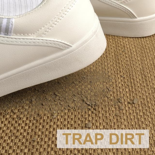 Detalle de LEKEEPGO zerbino ingresso interno 60 x 120 cm antiscivolo lavabile (marrone chiaro)