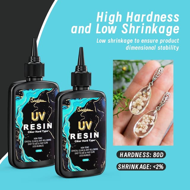 Detalle de UV Harz 500g „Upgrade UV Resin“ – kristallklares, schnell aushärtendes UV-Epoxidharz für DIY