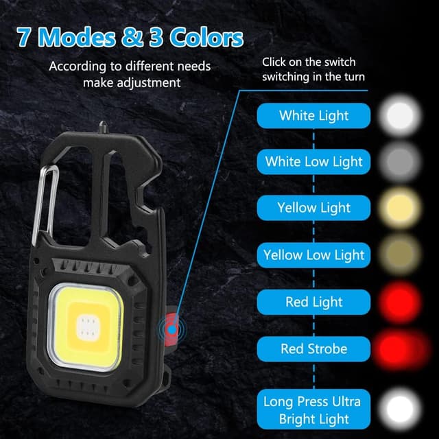 Thumbnail 1 de URAQT Tragbare Mini LED Arbeitsleuchte 800 Lumen