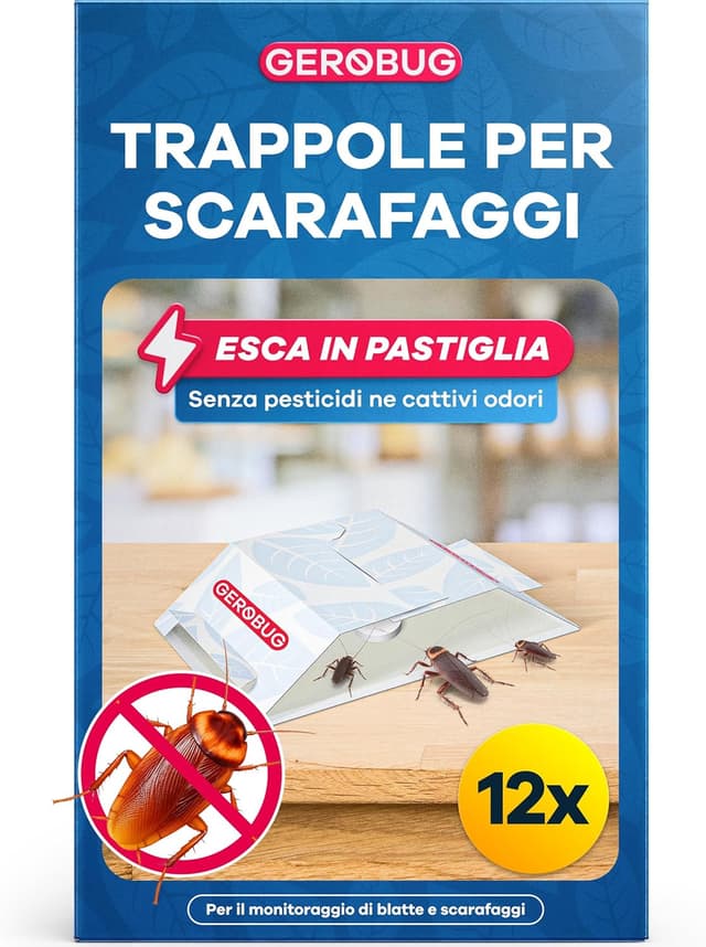 Detalle de Gerobug Trappole per scarafaggi 12 pezzi