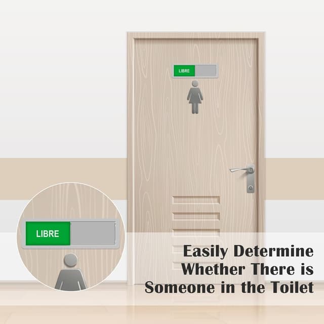 Thumbnail 5 de GlasFlength Panneau Porte Libre Occupé