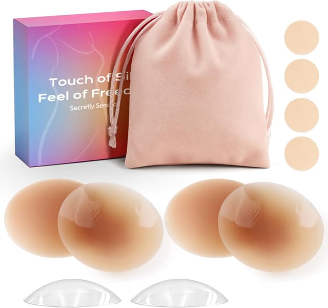 Imagen de Pezoneras adhesivas invisibles 2 pares de silicona en OfertitasTOP