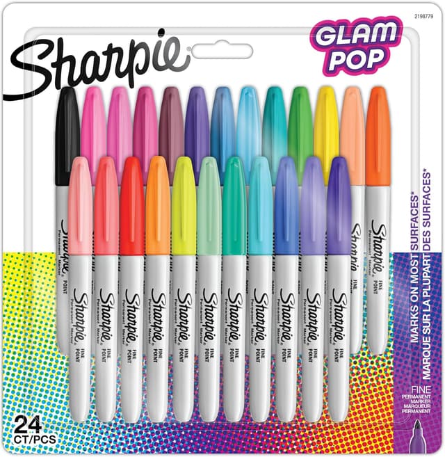 Imagen de Sharpie Glam Pop 24 feutres pointe fine 🎨 en OfertitasTOP