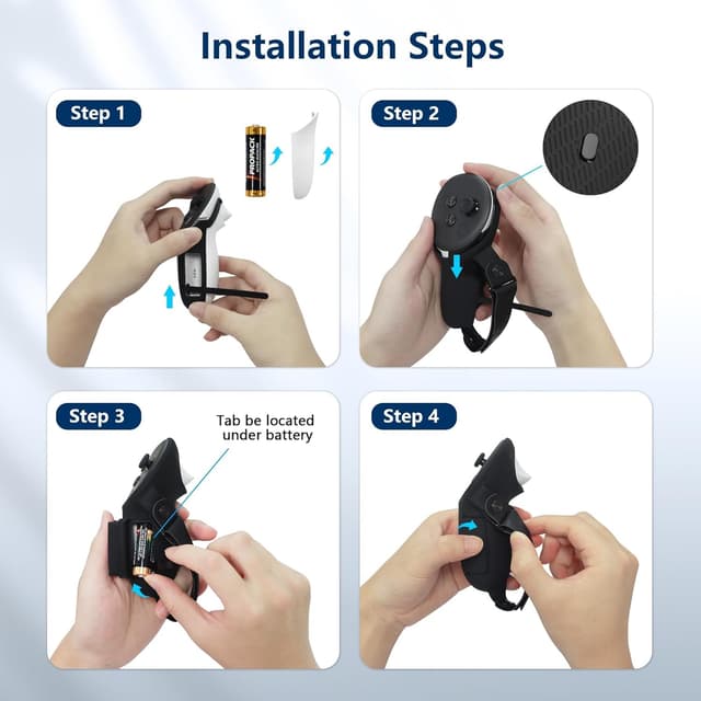 Thumbnail 6 de AMVR Upgraded Controller Grips Cover for Quest 3S Knuckle Straps