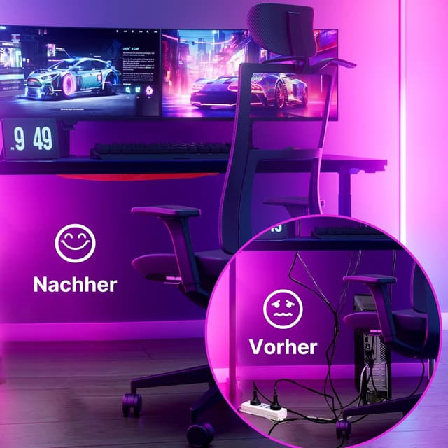 Thumbnail 6 de WurdeWindig Kabelnetz 95×24 cm Rot