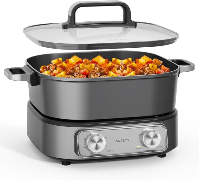 Imagen de AUTUCU Electric Skillet 6-Quart, 1600W en OfertitasTOP