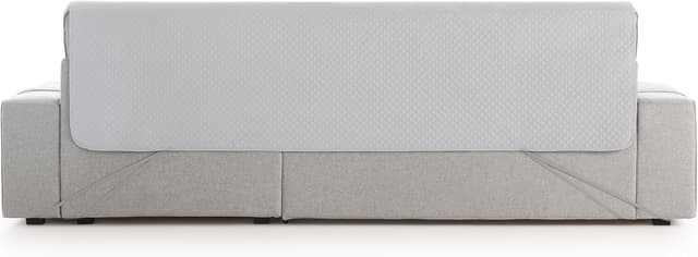 Detalle 1 de Textilhome Funda Sofá Adele 200cm – Protector Acolchado Gris🛋