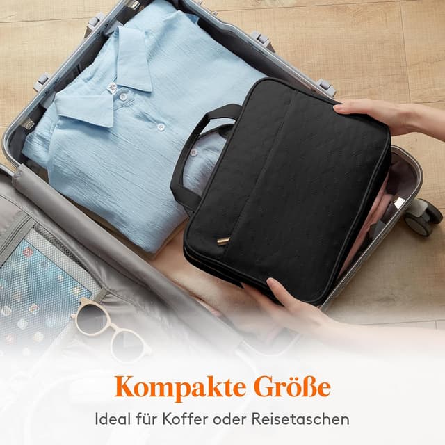 Thumbnail 6 de Lifewit Reise-Kulturbeutel Damen (groß) mit Haken – transparente Schminktasche Schwarz