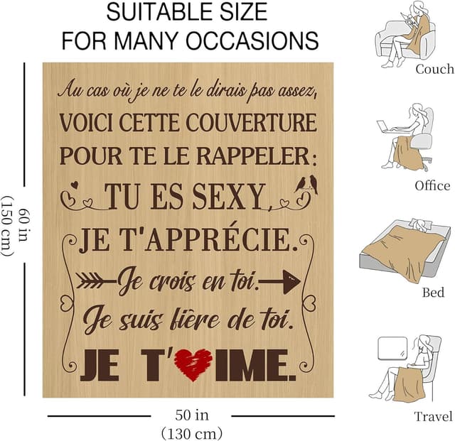 Detalle 2 de Couverture flanelle 150 x 130 cm