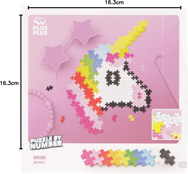 Thumbnail 6 de PLUS PLUS Building Blocks Puzzle by Number Unicorn set (STEM logic build for kids 5+)