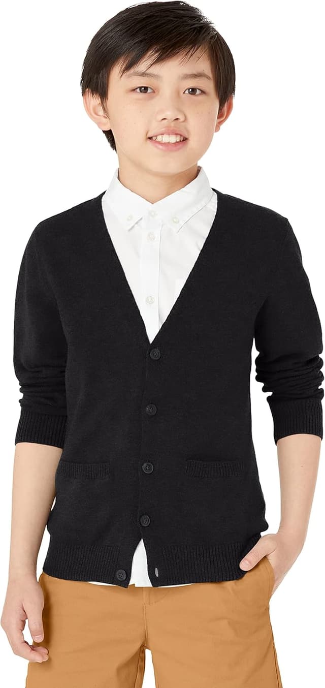 Detalle de Amazon Essentials V-Neck Cotton Cardigan, Pack of 2