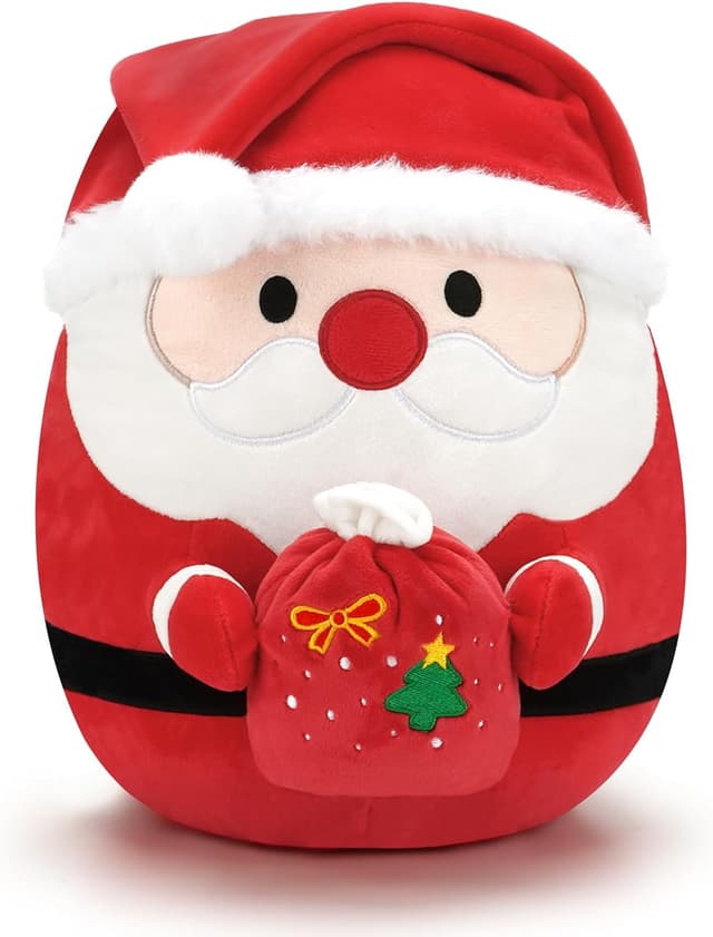 Thumbnail 6 de Xfrog Cat Stuffed Animal Plush Pillow (10") – Kawaii Purple Birthday Cat with Golden Crown