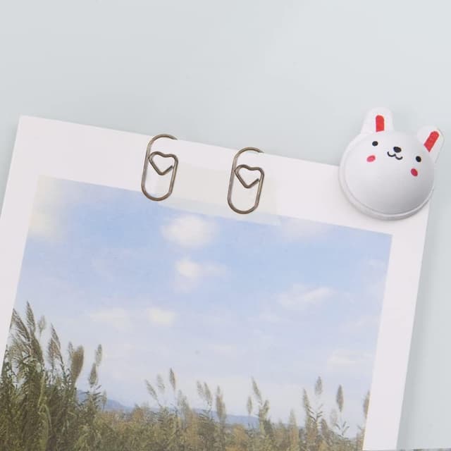 Detalle 2 de Vicloon Piccole graffette a forma di cuore 130 pezzi