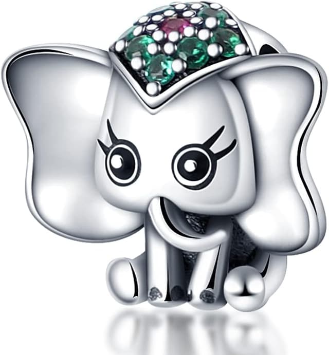 Thumbnail 6 de TINSLO Charm Anhänger aus 925er Sterling Silber mit Zirkonia – kompatibel mit europäischen Armband- & Ketten-Charm-Systemen