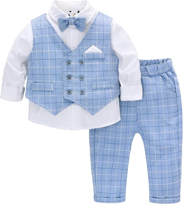 Imagen de famuka Baby Boys Gentleman Suits Tuxedo en OfertitasTOP