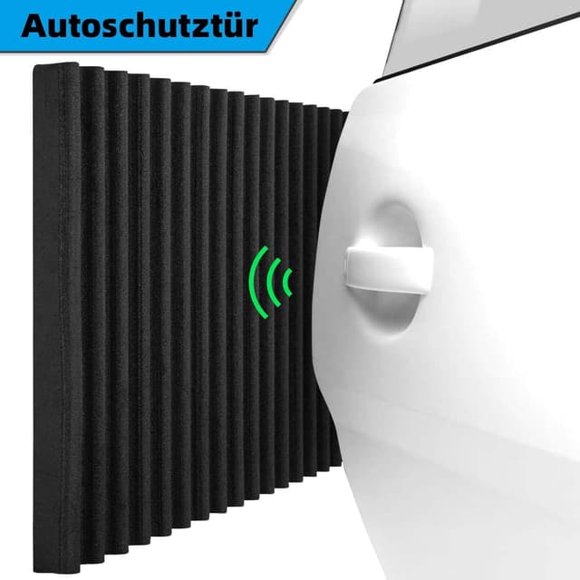 Detalle 2 de Spurtar Garagen-Wandschutz & Kantenschutz selbstklebend (Wandschutzfolie) für Tür- und Wandkanten, Schwarz – 2 m x 20 cm x 1,5 cm