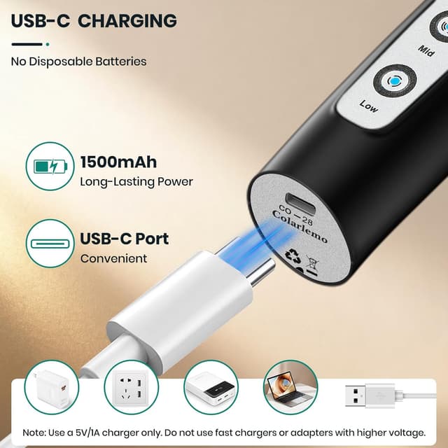 Detalle 2 de Colarlemo Milk Frother 1500mAh