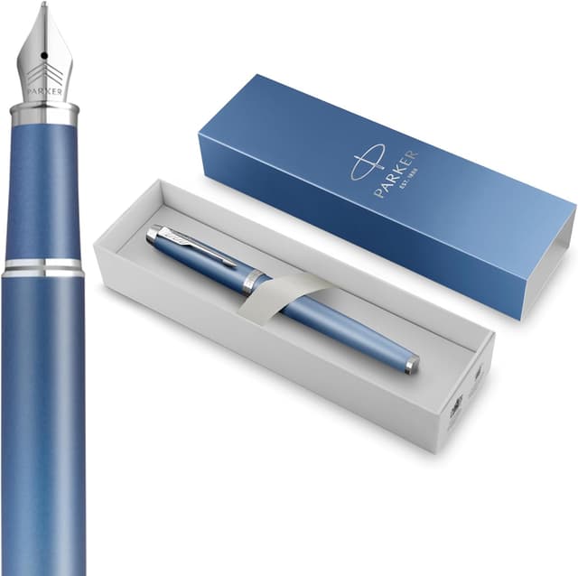 Imagen de Parker IM Writing Rituals Stylo plume bleu en OfertitasTOP