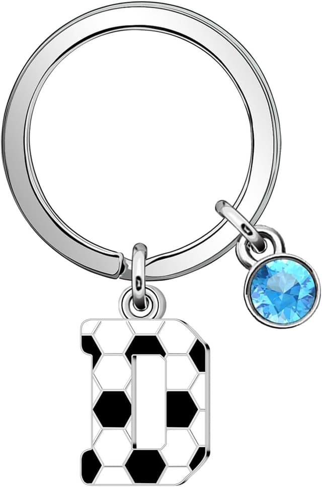 Thumbnail 6 de Casxyue Fußball Schlüsselanhänger Initialen