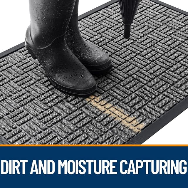 Detalle 2 de OLANLY Front Door Mat 29.5x17 Absorbent Doormat