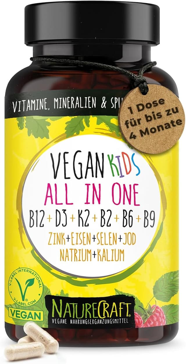 Imagen de Vegan Kids All-in-One Multivitamin-Komplex für Kinder (120 Kapseln) en OfertitasTOP