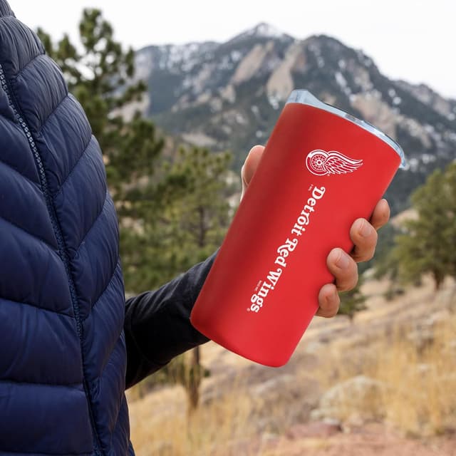 Detalle de Rico Industries NHL Hocke Soft Touch Easy Grip Tumbler (18oz) — wide-mouth stainless tumbler