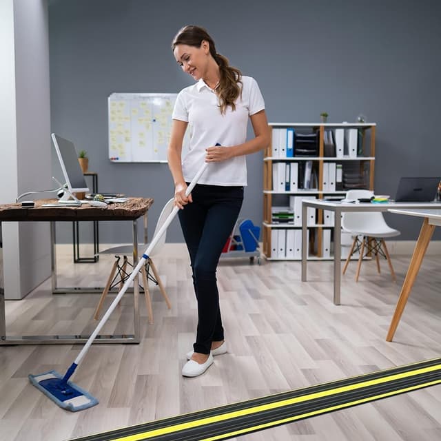 Thumbnail 6 de Adiwo Floor Cable Protector (1m) heavy-duty PVC floor cable cover with 3 channels