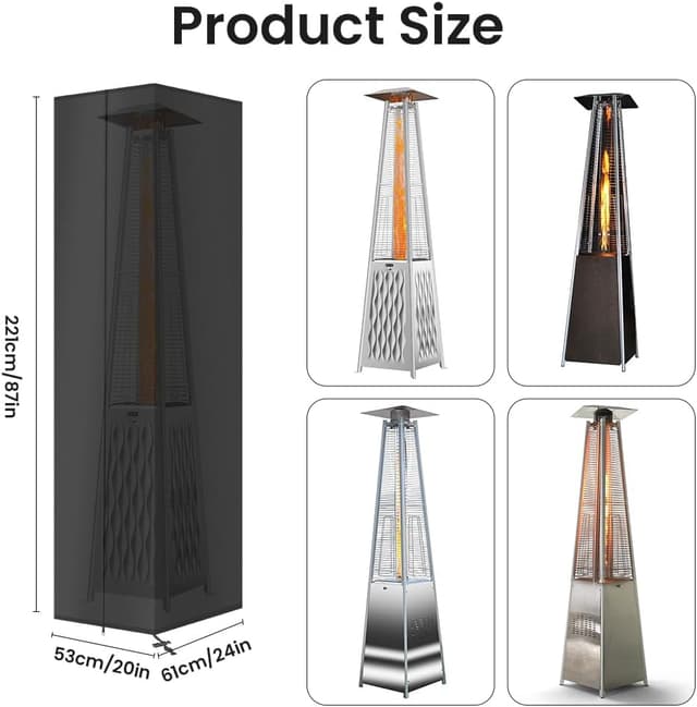 Detalle 2 de AOOWU Funda para Calentador 221x61x53 cm 🛡