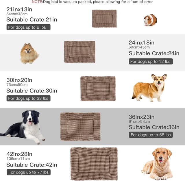 Detalle de BVAGSS Orthopädisches Hundebett (106x71x4 cm) – waschbare, umkehrbare flauschige Hundematte mit Eierförmchen-Schaum
