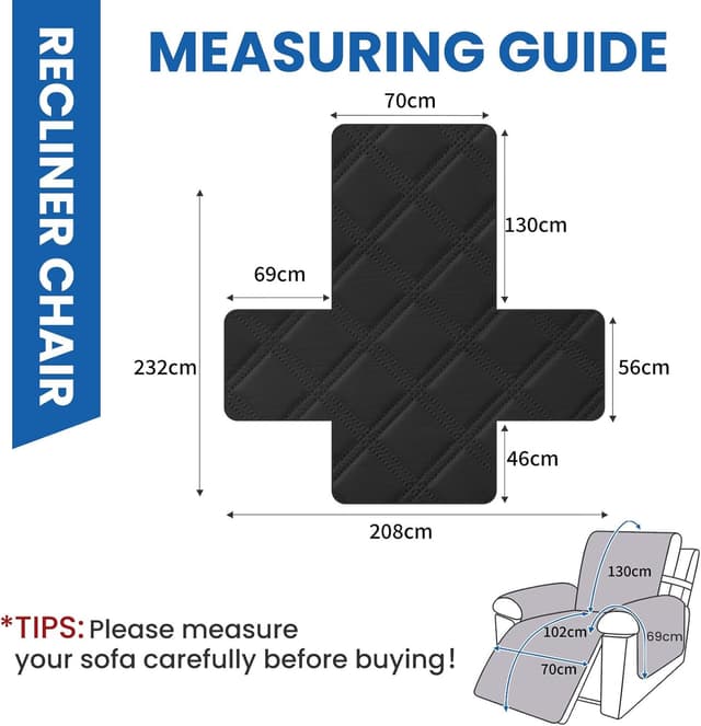 Detalle de YSTELLAA Housse fauteuil relax 1 place