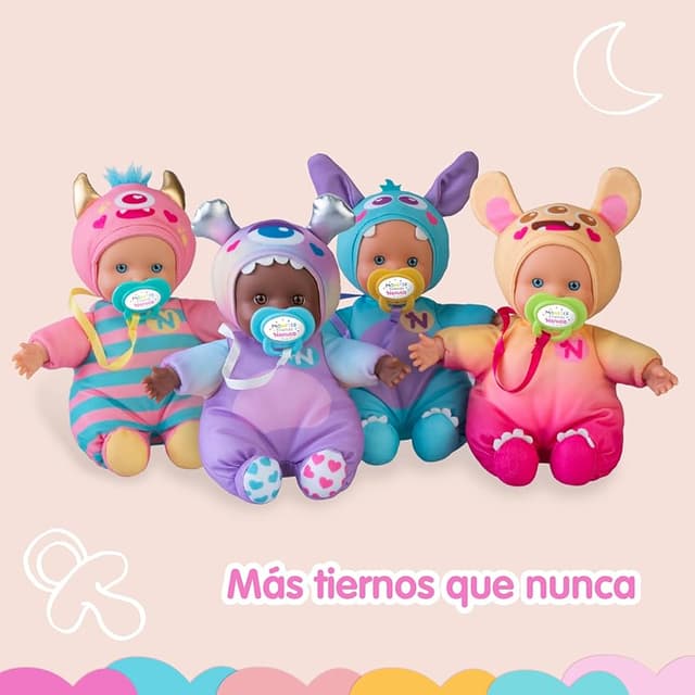 Detalle 2 de Nenuco Monster Friends Purple, muñeco 15 cm