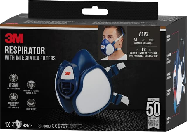 Detalle 2 de 3M Atemschutz-Maske 4251+ A1P2