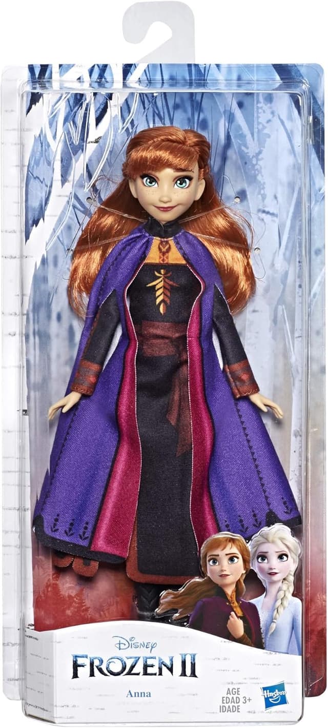 Detalle 2 de Disney Frozen Anna Puppe mit langem Haar