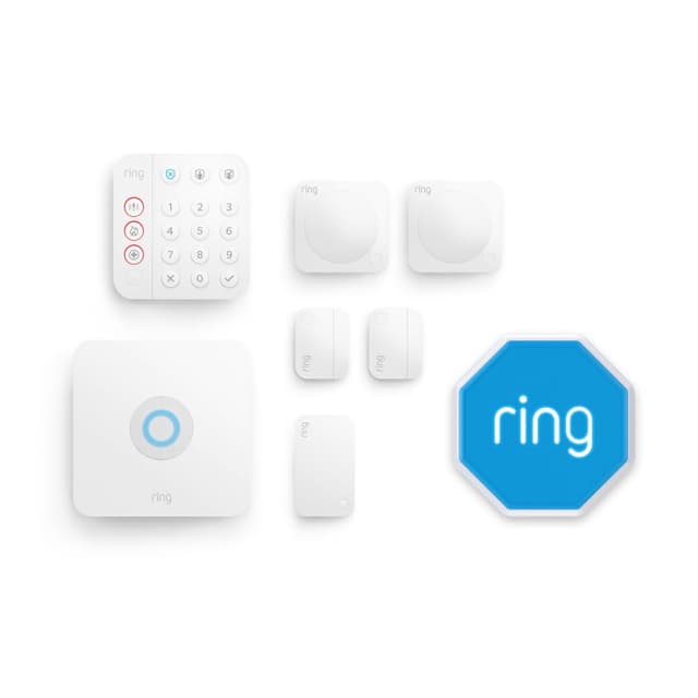 Detalle 2 de Kit Ring Alarm M con sirena per esterni: sicurezza fai da te con app Ring e compatibilità Alexa