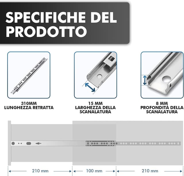 Thumbnail 6 de Shinfly-Guide per cassetti 310 mm set 2