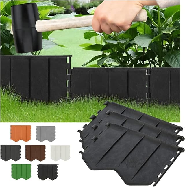 Thumbnail 1 de GARDENIX Borde de césped 5,15 m negro