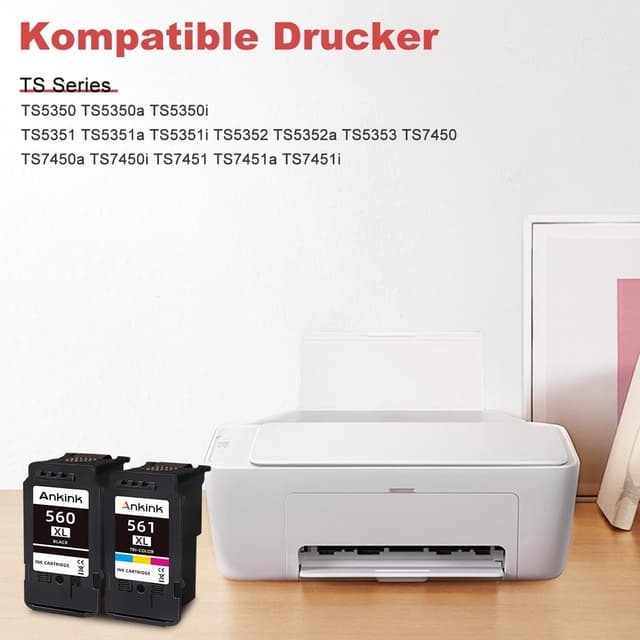 Detalle 2 de ANKINK 560XL/561XL Schwarz 2er-Pack