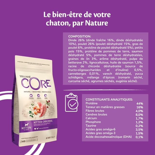 Thumbnail 3 de Wellness CORE Chaton 1,75 kg croquettes pour chatons 🐱