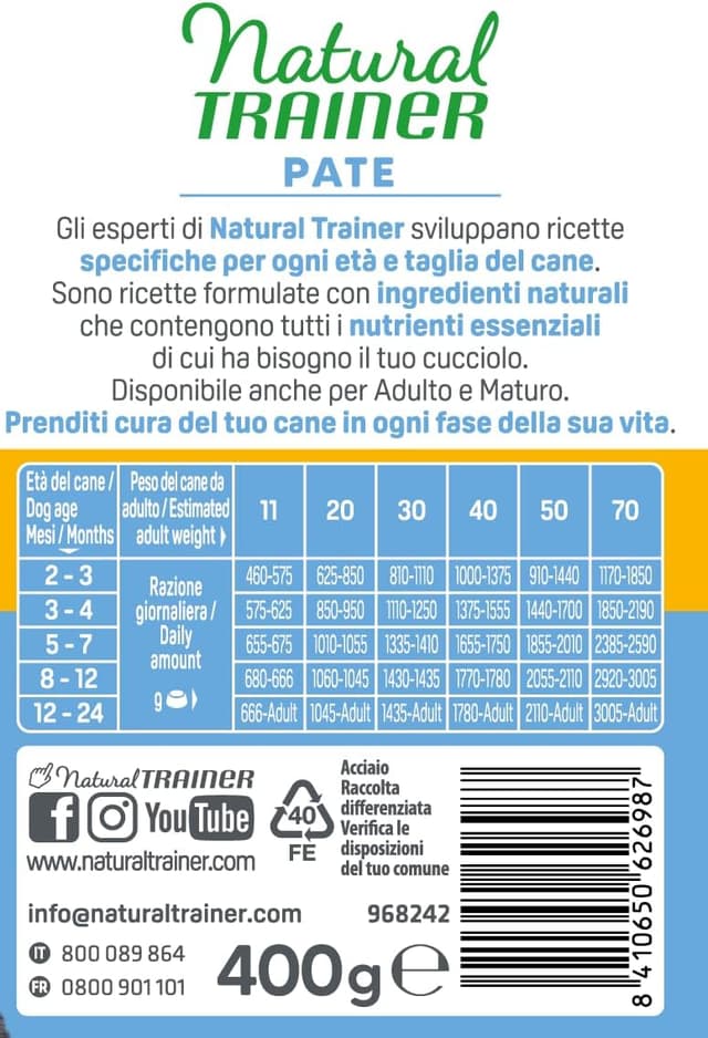Thumbnail 3 de Natural Trainer Medium-Maxi cibo umido 400 g