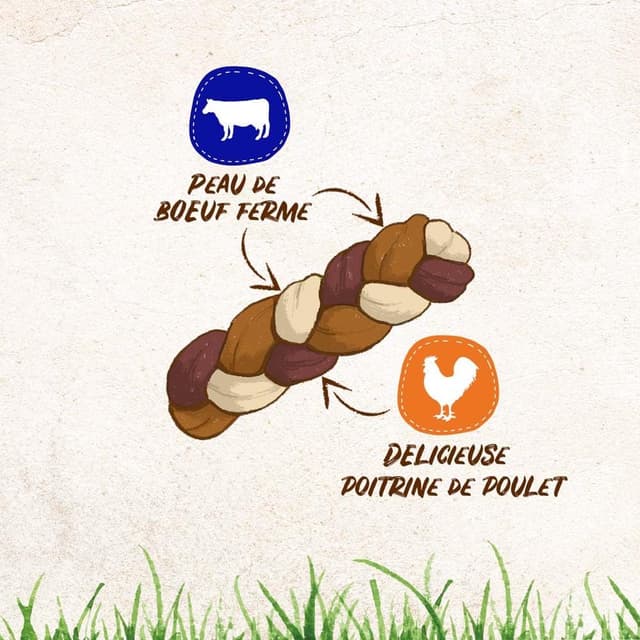 Thumbnail 1 de 8in1 Delights Chewy Braids XS/S 75 g