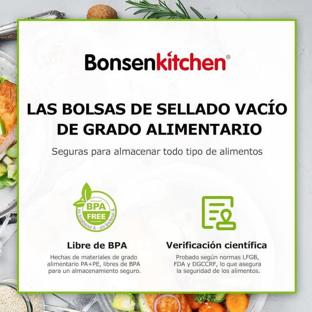 Thumbnail 6 de Bonsenkitchen VB3215 bolsas vacío 150 unidades