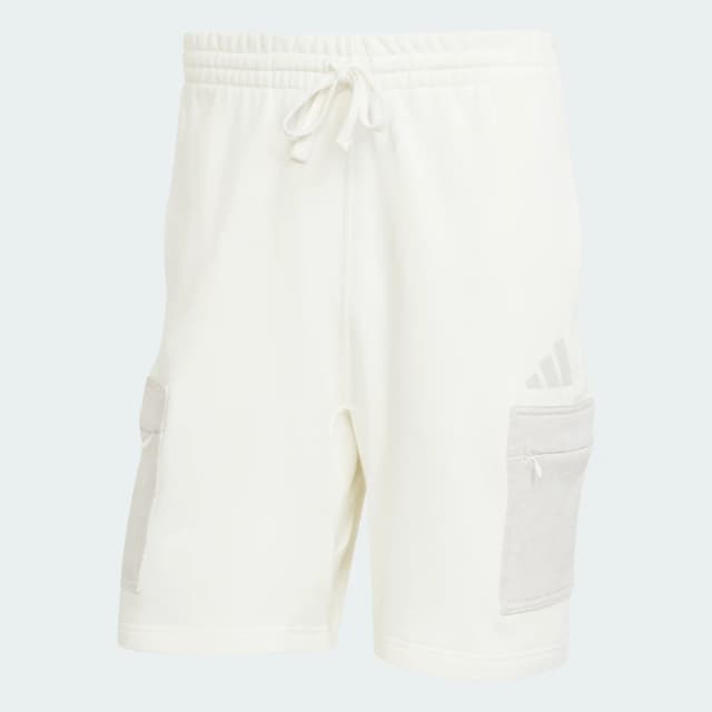 Detalle 2 de Pantalón corto Adidas ALL SZN French Terry Colorblock (blanco)