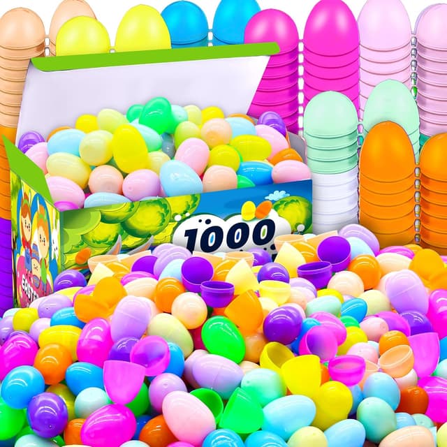 Thumbnail 4 de RALLYPANDA 500Pcs Empty Plastic Easter Eggs