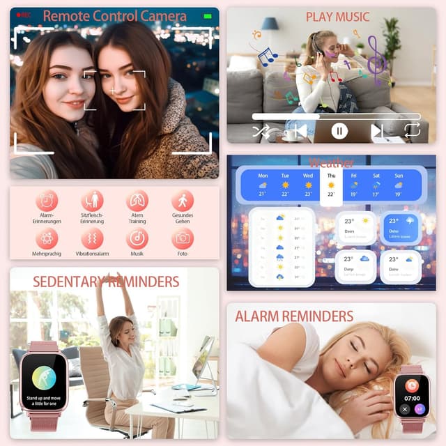 Thumbnail 5 de Miecgth Montre Connectée 1,83"