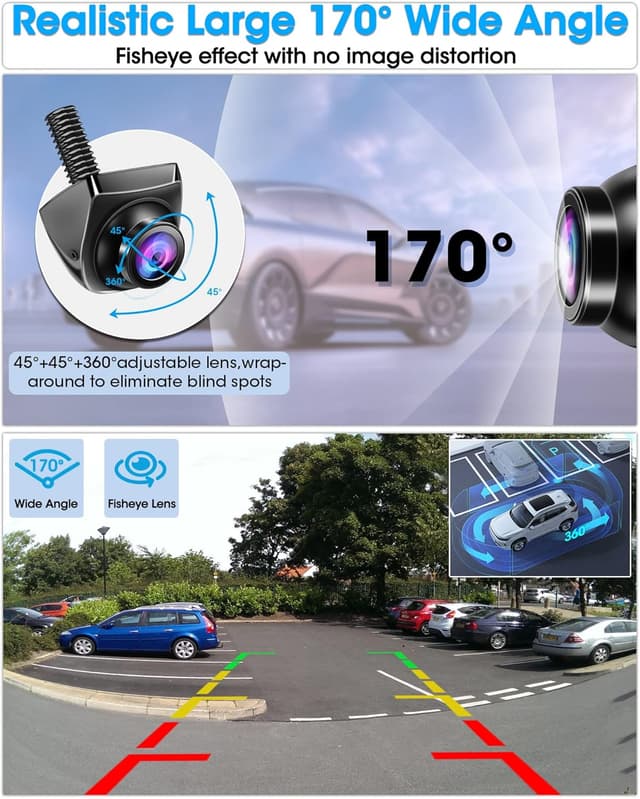 Thumbnail 5 de AHD 1080P Rückfahrkamera 170° Weitwinkel