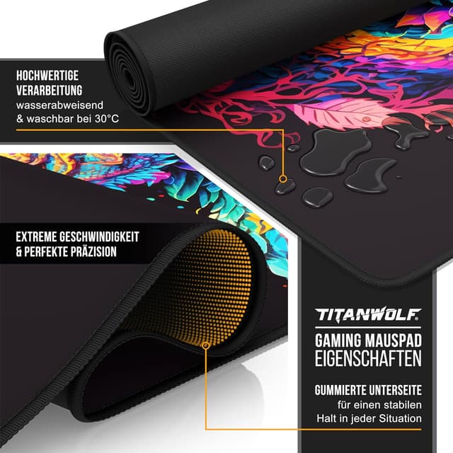 Thumbnail 2 de Titanwolf XXXL Mauspad 1200x600mm