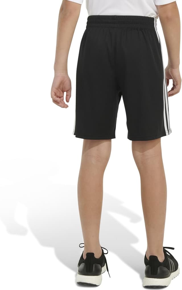 Detalle de adidas Boys' Classic 3-Stripes Shorts with Drawcord Waist