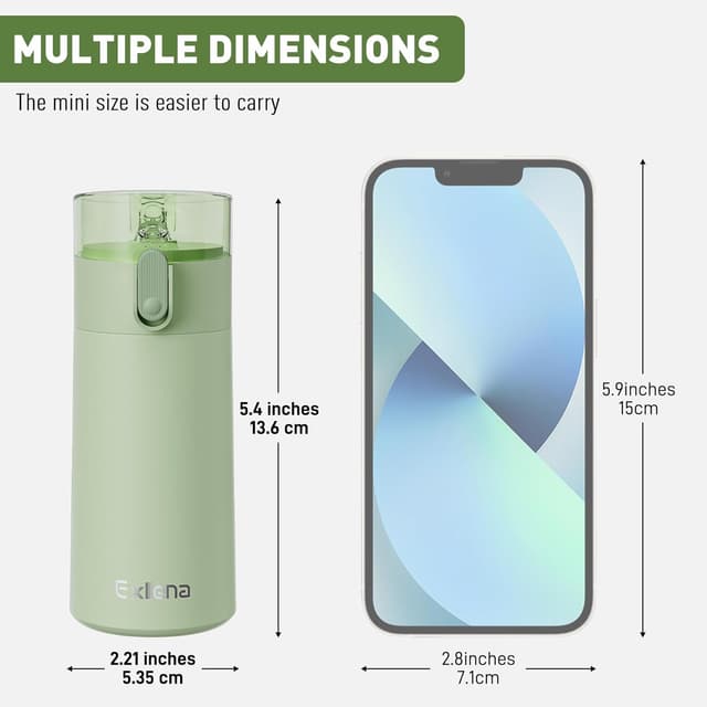 Thumbnail 1 de Exllena Small Water Bottle 150ml Mint